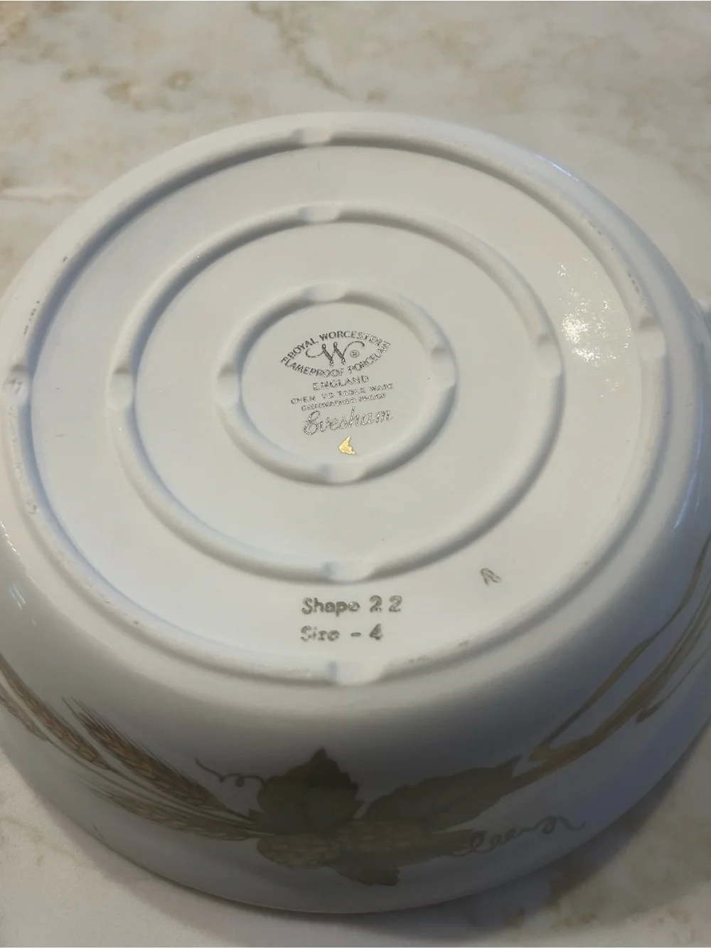 Royal Worcester Evesham serving dish